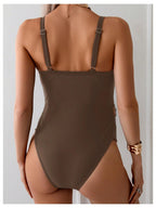 Oyoangle Women's Maternity Swimsuits One-Piece Pregnancy - Style 4