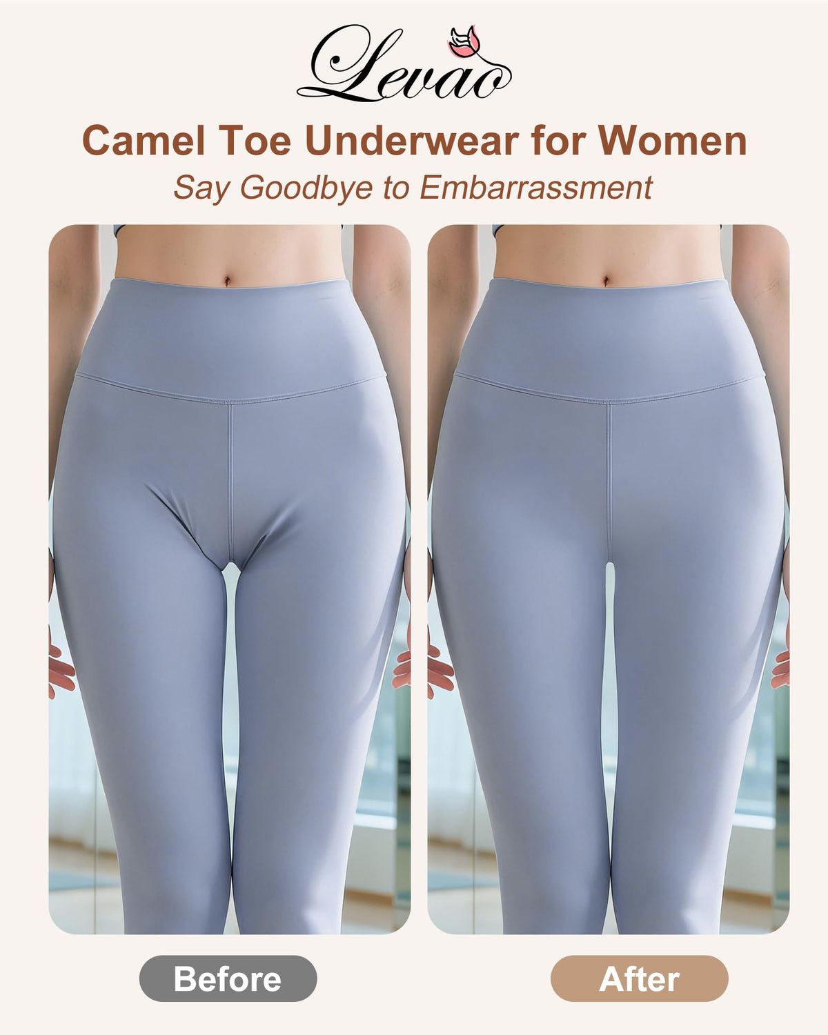 LEVAO Camel Proof Seamless Underwear for Women S-XXL