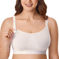 Women's Gratlin Cotton for Breastfeeding Ivory Xx-large Nursing Bra