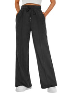 Automet Women's Wide-Leg Sweatpants Baggy Lounge Sweat Pants - Style 5