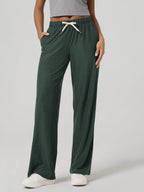 Ododos Women's Straight-Leg Pants Ultra Soft Odstratum - Aspen Heather