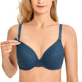 Gratlin Women's's Underwired Indigo Heather 32e Nursing Bra