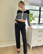 G4free Yoga Dress Pants Women High-Waisted Work Slacks Black Xs Petite