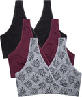 Women's Cakye 3 Pack Maternity Nursing Sleep Breastfeeding Cotton Bralette