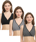 Women's Cakye 3 Pack Maternity Nursing Sleep Breastfeeding Cotton Bralette