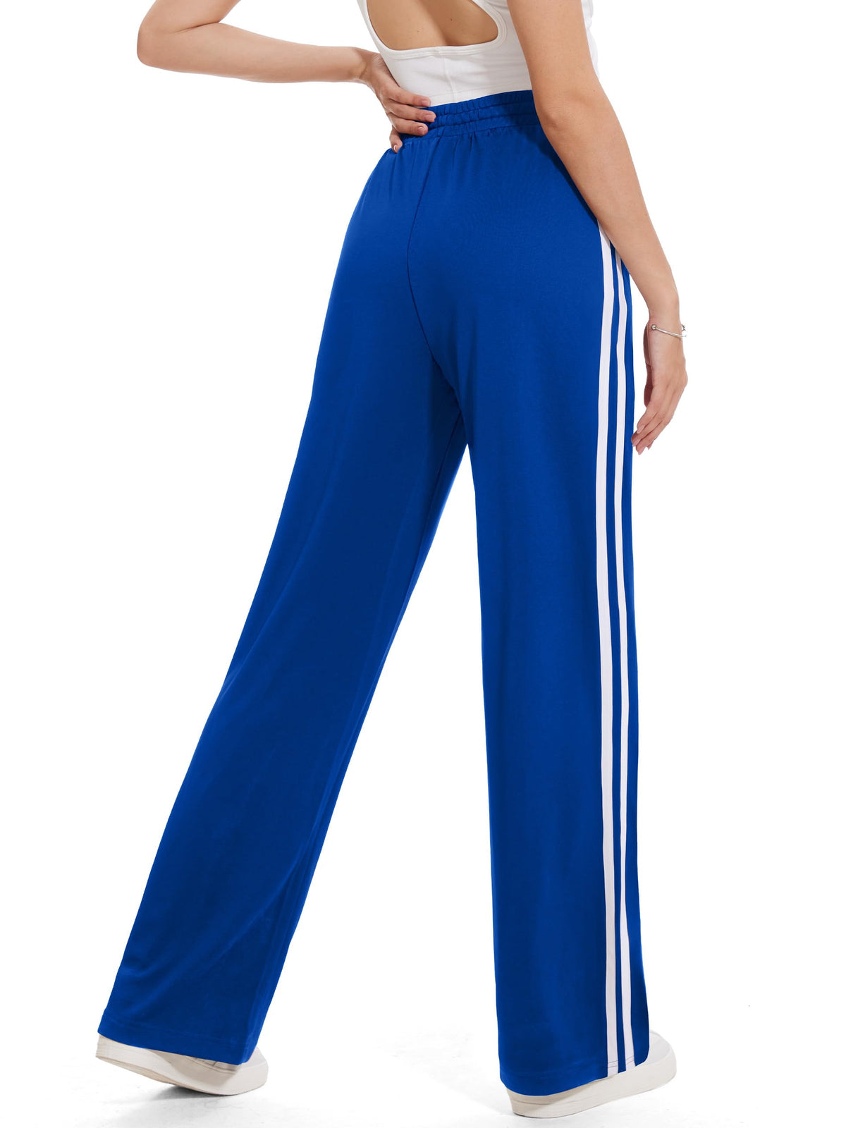 Tapata Petite Women's 28" Inseam Active Track Pants Striped - Size X-Large