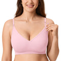 Women's Momanda Seamless for Breastfeeding Sweet Pink Small Nursing Bra