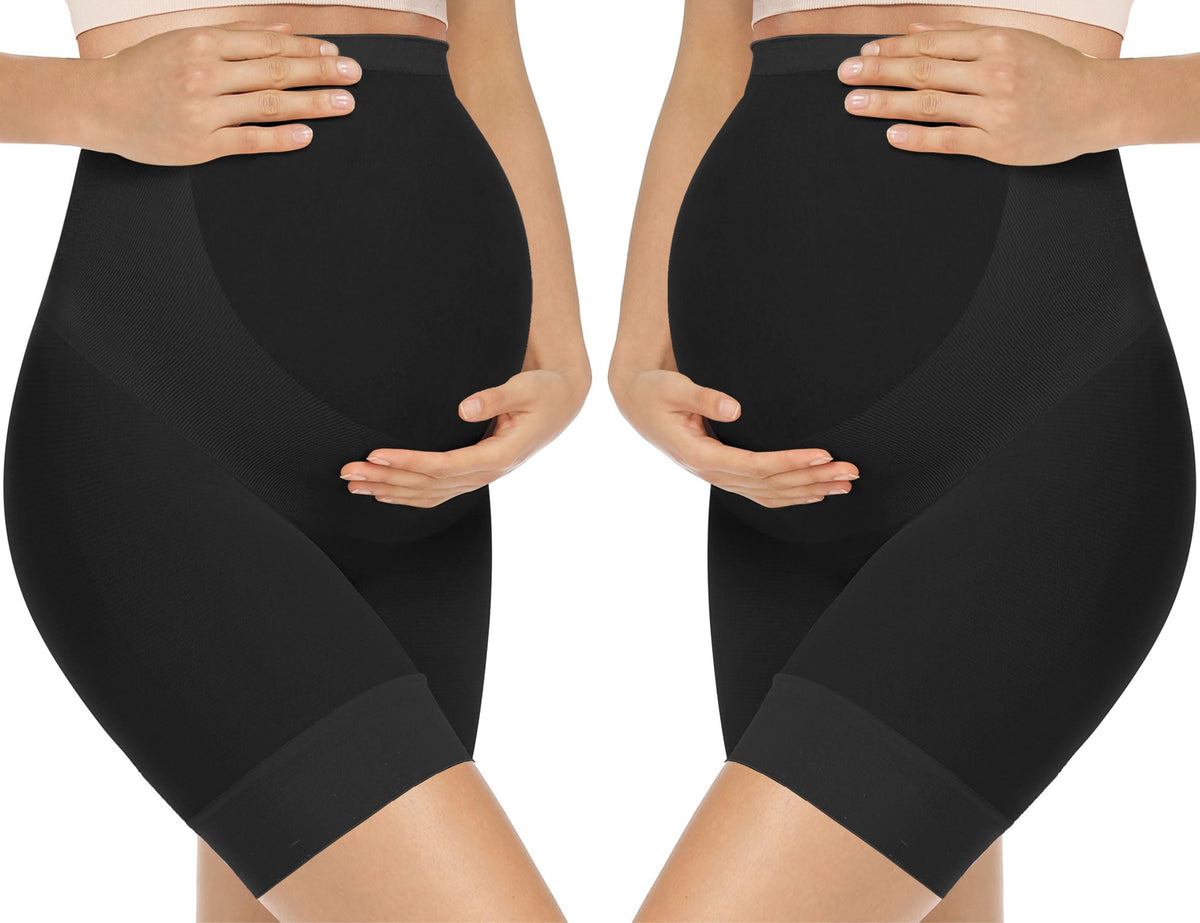 Women's Kim S Maternity Slip Shorts Summer Over Bump Belly Support Panties