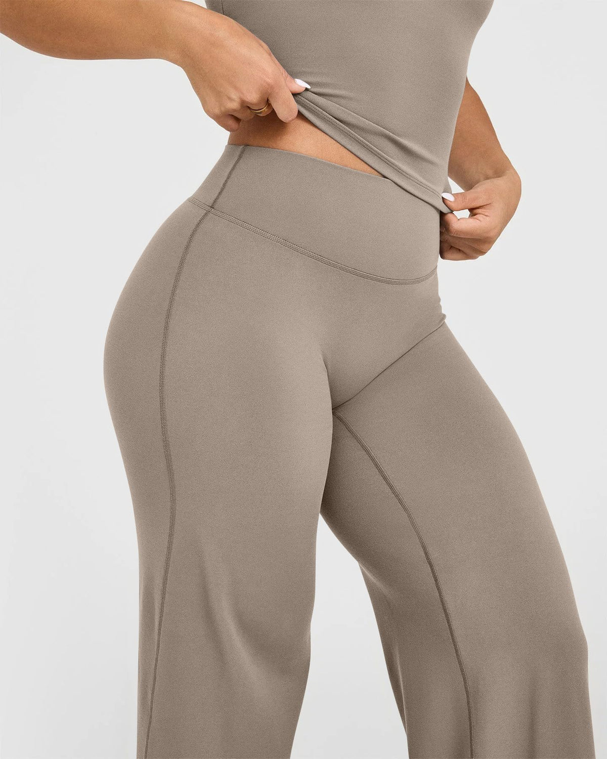 Oqq Yoga Pants Women High-Waist Stretch Casual Soft - Style 2