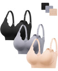 Women's Hbselect for Breastfeeding Comfort Jelly Seamless Nursing Bra