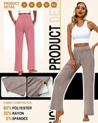 Huukeay 3 Pack Women's Lounge Pants Cozy Sweatpants Xx-large Grayish