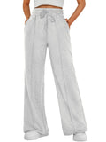 Automet Women's Wide-Leg Sweatpants Baggy Fall Lounge - Size XX-Large