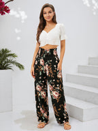 Qianxizhan Women's Harem Pants High-Waist Yoga Boho - Style 82