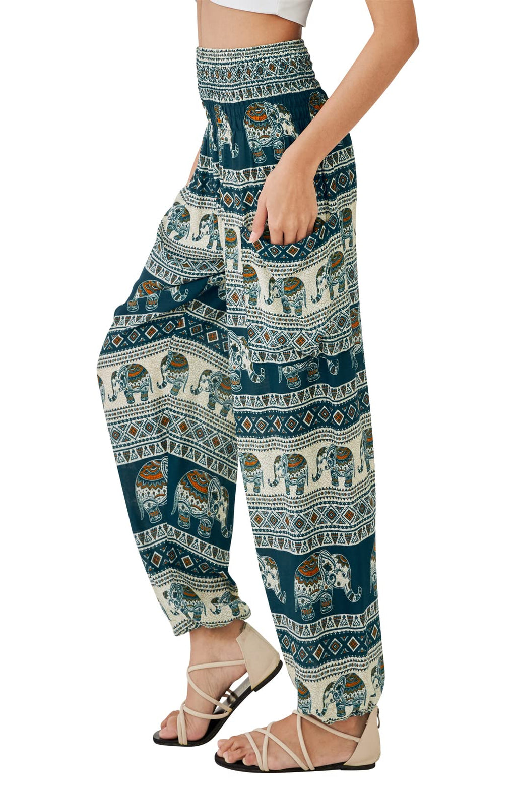 Joob Boho Pants For Women Hippie Harem Women's Yoga – Comfy - Teal