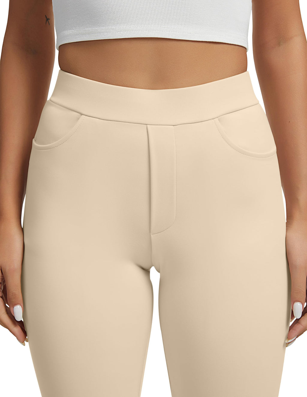 Vimpep Straight-Leg Yoga Dress Pants For Women Pull On - Style 38