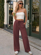 Athmile Women's Wide-Leg Sweatpants High-Waisted Baggy - Style 15
