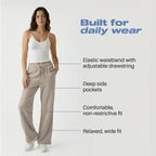 Common Stitch 3 Pack Wide-Leg Fleece Sweatpants For Women Deep - Size 1X
