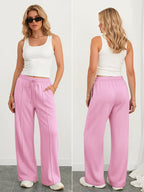 Athmile Women's Wide-Leg Sweatpants High-Waisted Baggy - Style 10