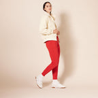 Essentials Women's French Terry Fleece Jogger Sweatpant Red Small