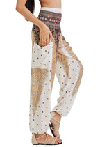 Joob Boho Pants For Women Hippie Harem Women's Yoga – Comfy - White