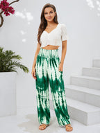 Qianxizhan Women's Harem Pants High-Waist Yoga Boho - Style 8