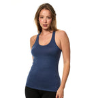 100% Merino Wool Tank Top Women - Active Sleeveless Undershirt Base Layer (Medium, R: Windsor Blue)