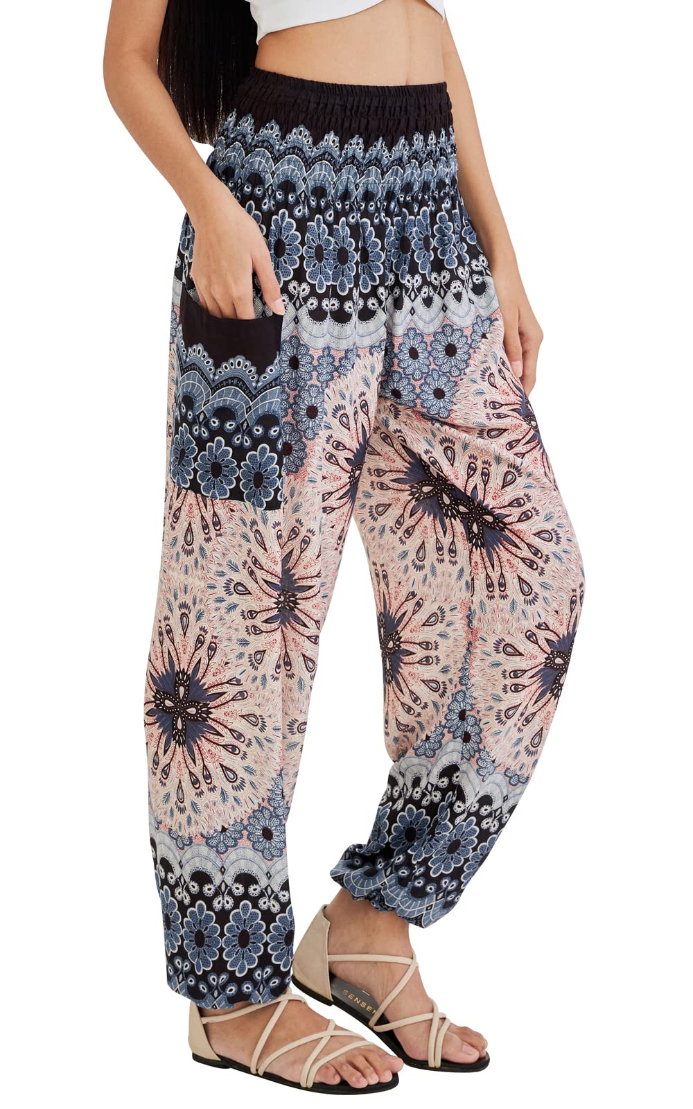 Joob Boho Pants For Women Hippie Harem Women's Yoga – Comfy - Sand