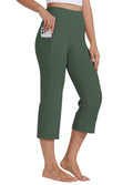 Willit Women's Yoga Capris Pants High-Waist Leggings Crop - Style 40