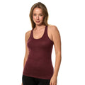 100% Merino Wool Tank Top Women - Active Sleeveless Undershirt Base Layer (X-Small, R: Burgundy)