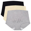 Mama Cotton Women's’s Over The Bump Maternity High Waist Full Coverage Pregnancy Adjustable Waistband (multicolor A 3 Pack, Size-l) Panties