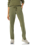 Essentials Women's Straight-Leg Fleece Sweatpants With - Olive