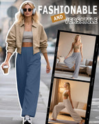 Huukeay 3 Pack Women's Lounge Pants Cozy Sweatpants - Light Gray,