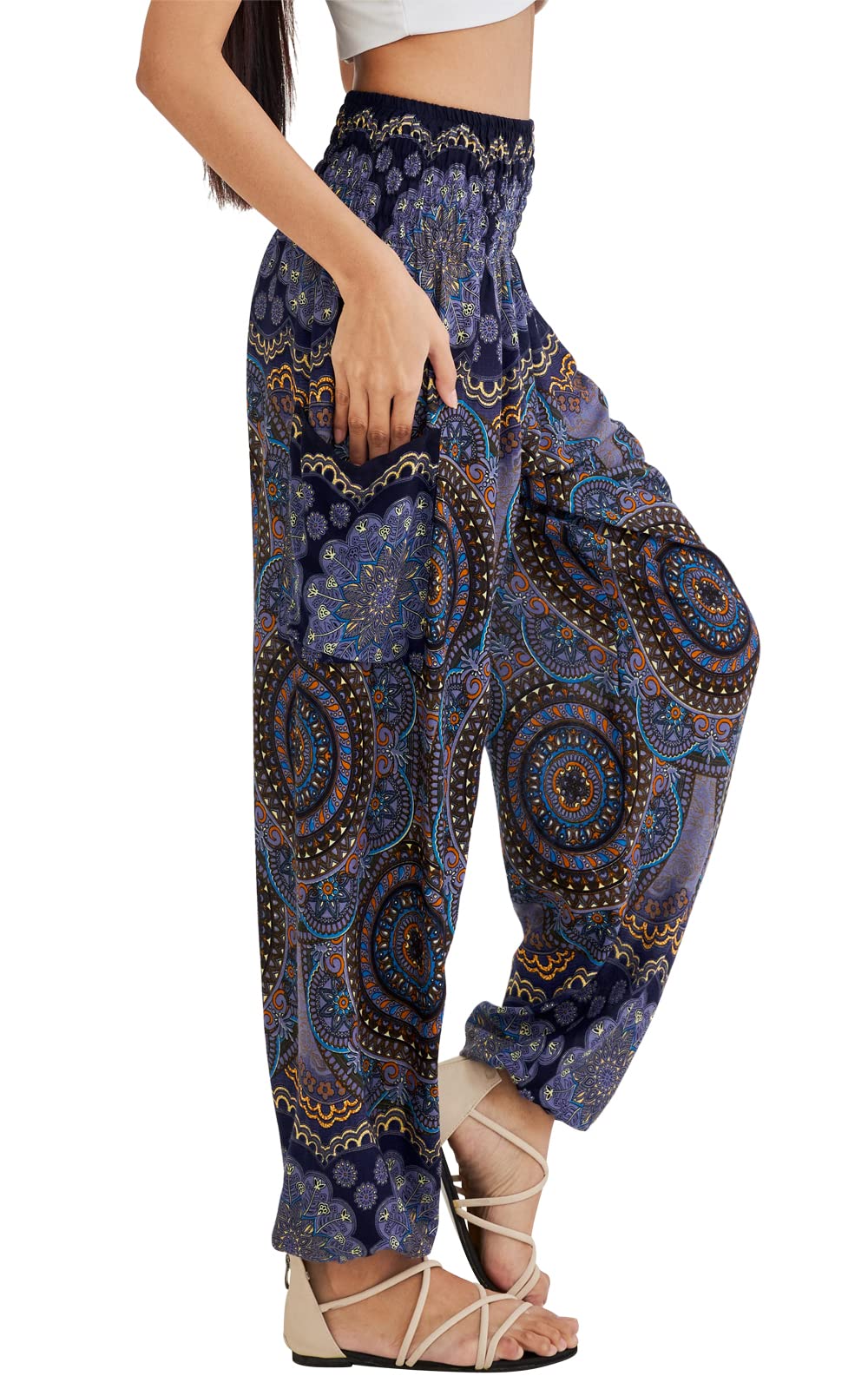 Joob Boho Pants For Women Hippie Harem Women's Yoga – Comfy - Midnight