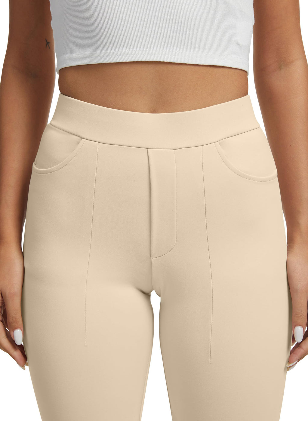 Vimpep Straight-Leg Yoga Dress Pants For Women Pull On - Style 102