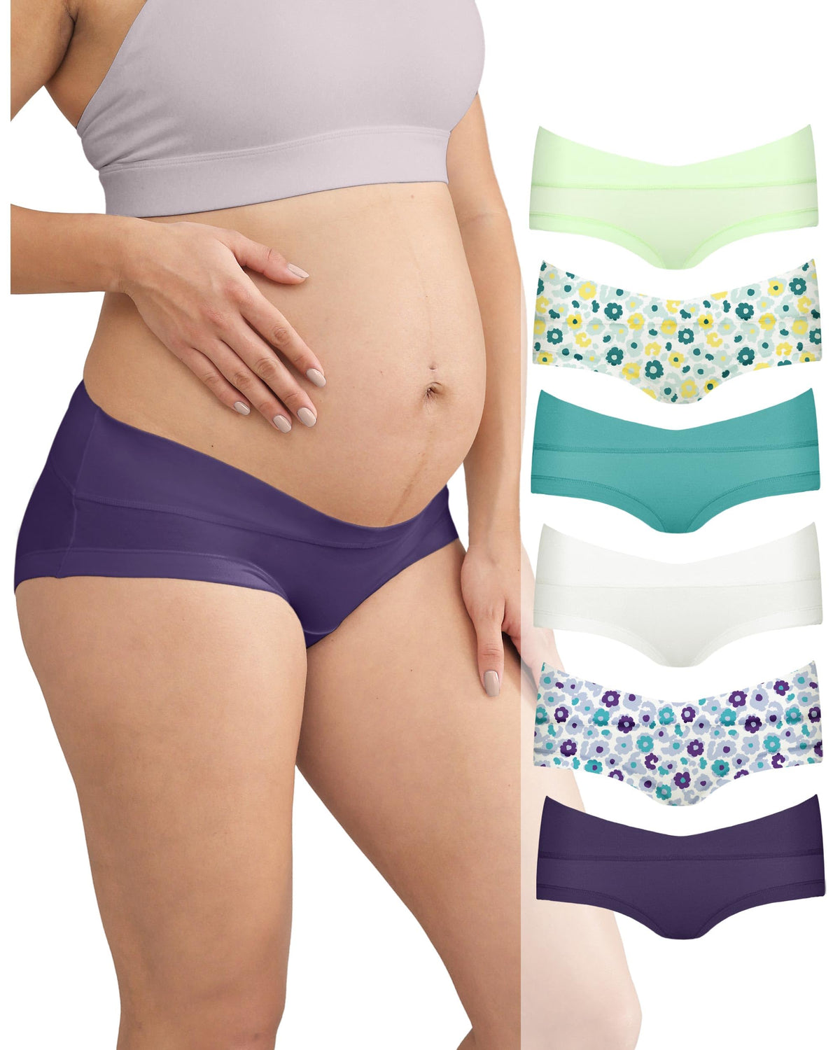 Women's Intimate Portal Cotton Maternity Under Bump Pregnancy Xl Boyshorts