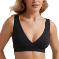 Women's Crz Yoga V Neck Black Small Nursing Bra