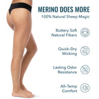 Woolly 95% Merino Wool Women's Thong Underwear for Travel & Everyday - XL