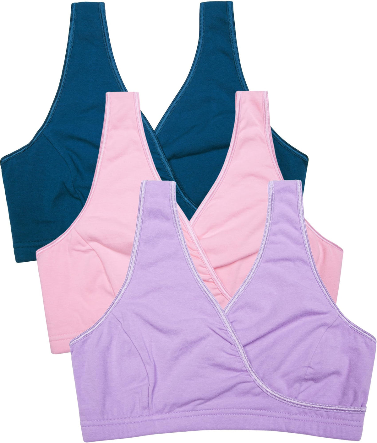 Women's Cakye 3 Pack Maternity Nursing Sleep Breastfeeding Cotton Bralette