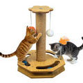 Cat Scratching Post with Vertical Scratcher and Tracking Interactive Toy for Kittens