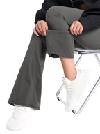 Women's Sunzel Flare Leggings Crossover Yoga Pants With - Coastal Gray