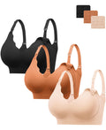 Women's Hbselect for Breastfeeding Comfort Jelly Seamless Nursing Bra