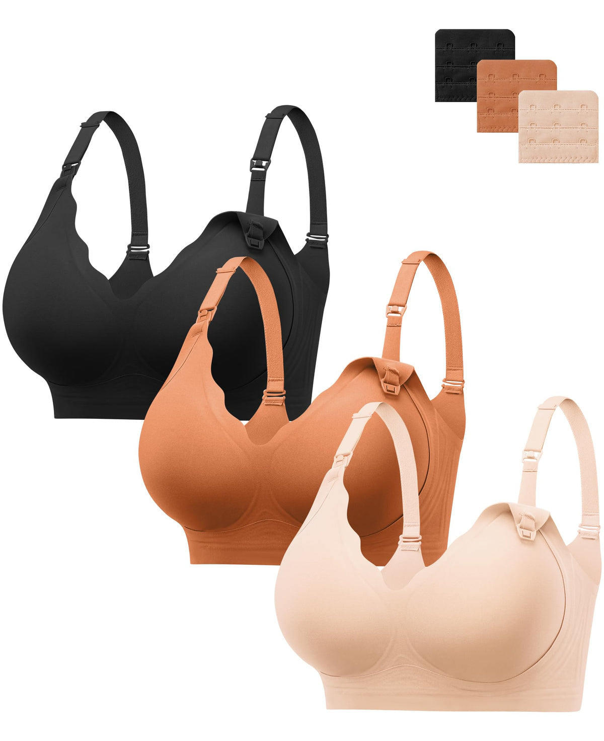 Women's Hbselect for Breastfeeding Comfort Jelly Seamless Nursing Bra