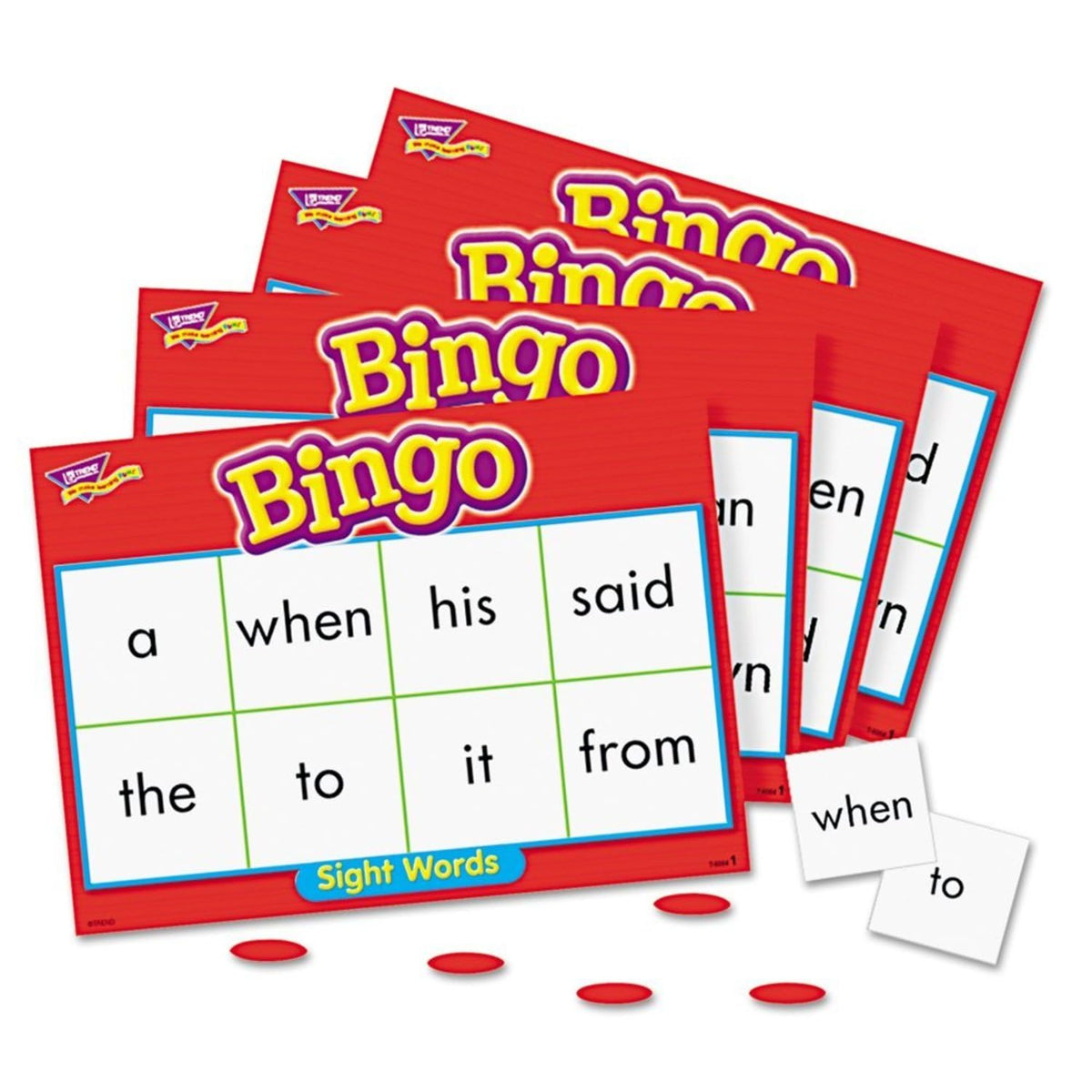 TREND ENTERPRISES: Sight Words Level 1 Bingo Game, Exciting Way for Everyone to Learn, Play 6 Different Ways, Great for Classrooms and at Home, 3 to 36 Players, for Ages 5 and Up