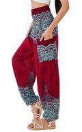 Joob Boho Pants For Women Hippie Harem Women's Yoga – Comfy - Red