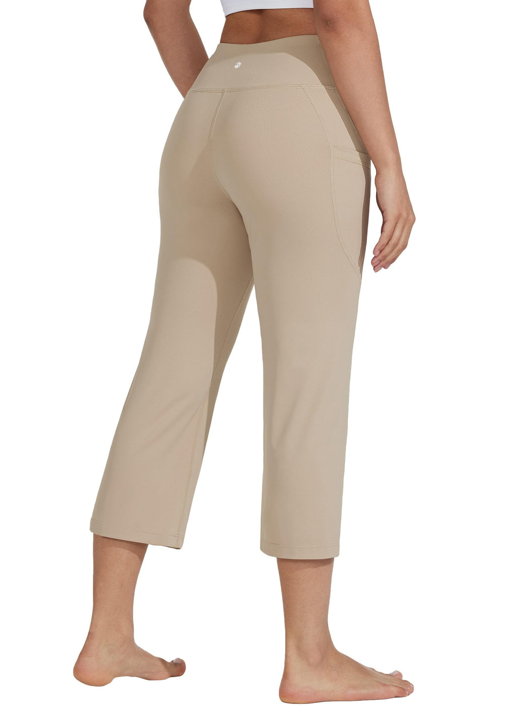 Willit Women's Yoga Capris Pants High-Waist Leggings Crop - Style 38