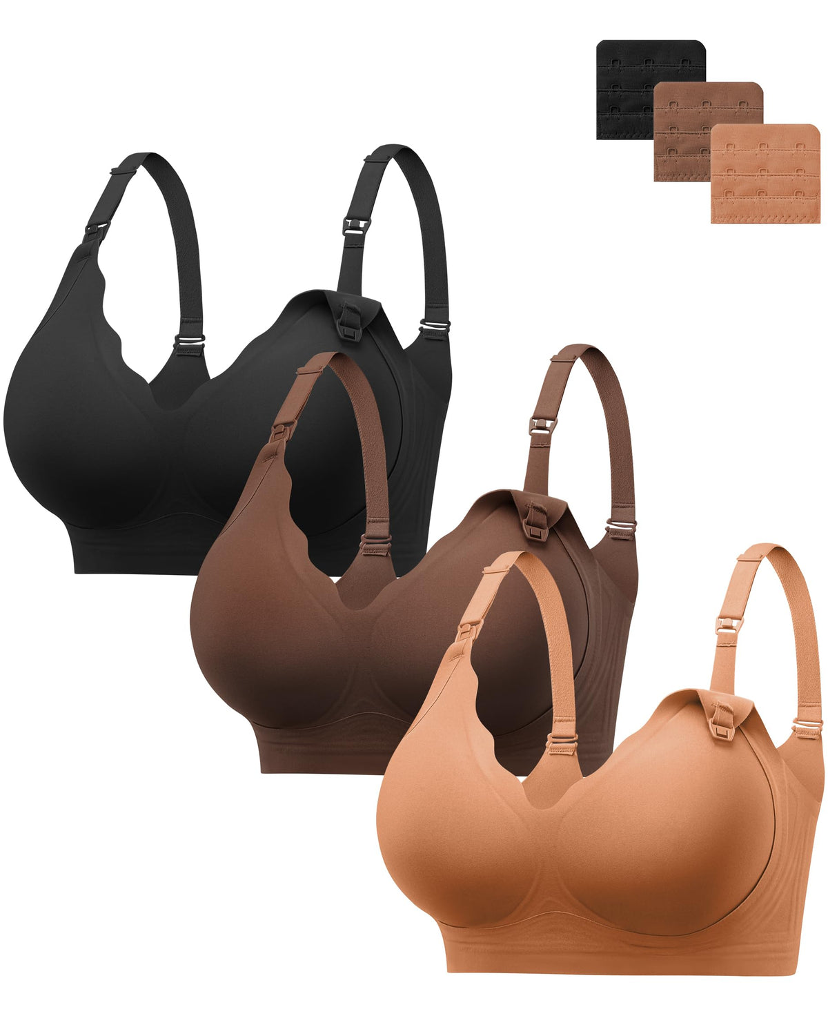 Women's Hbselect for Breastfeeding Comfort Jelly Seamless Nursing Bra