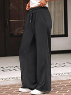 Automet Women's Wide-Leg Sweatpants Baggy Lounge Sweat Pants - Size X-Large