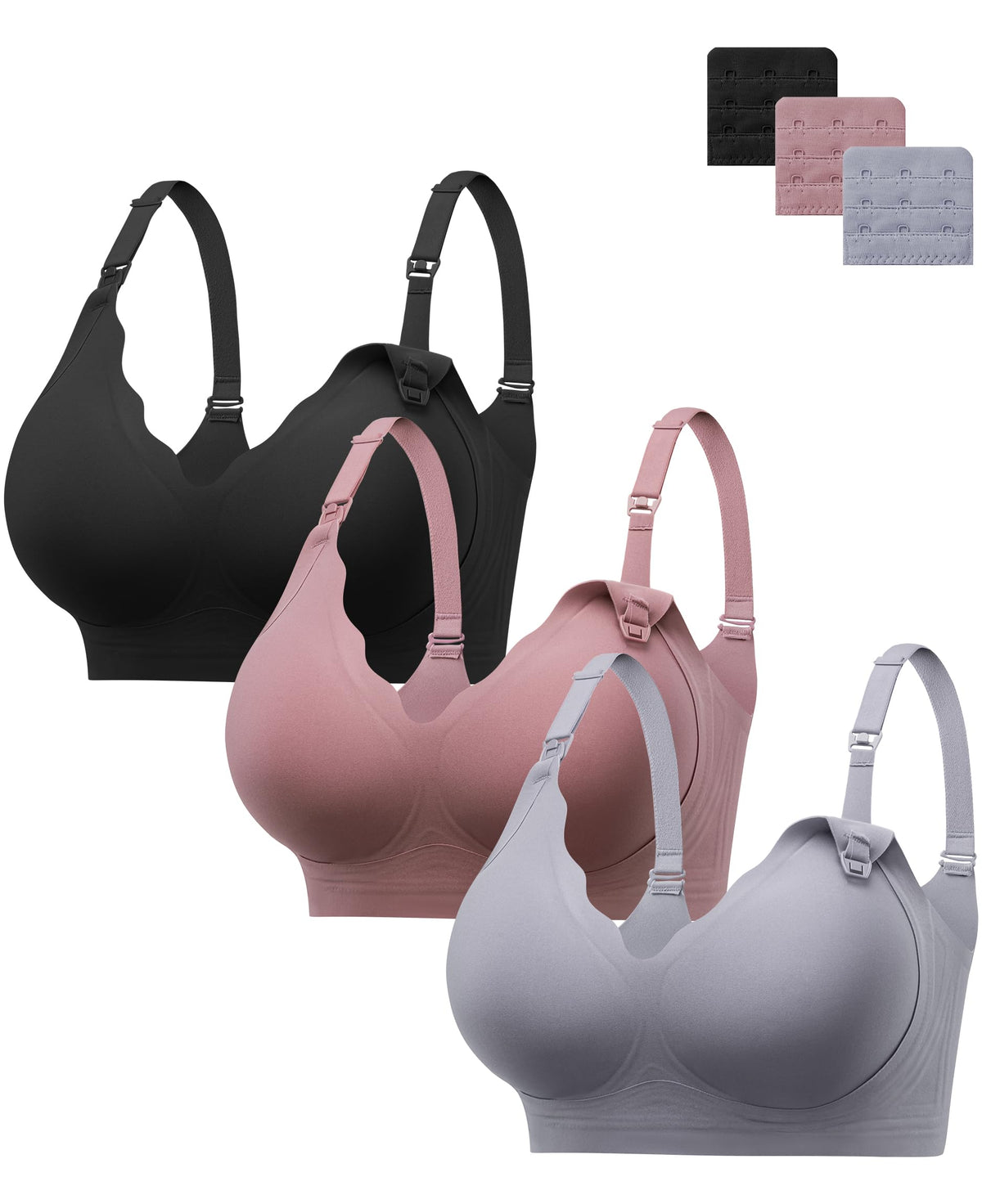 Women's Hbselect for Breastfeeding Comfort Jelly Seamless Nursing Bra