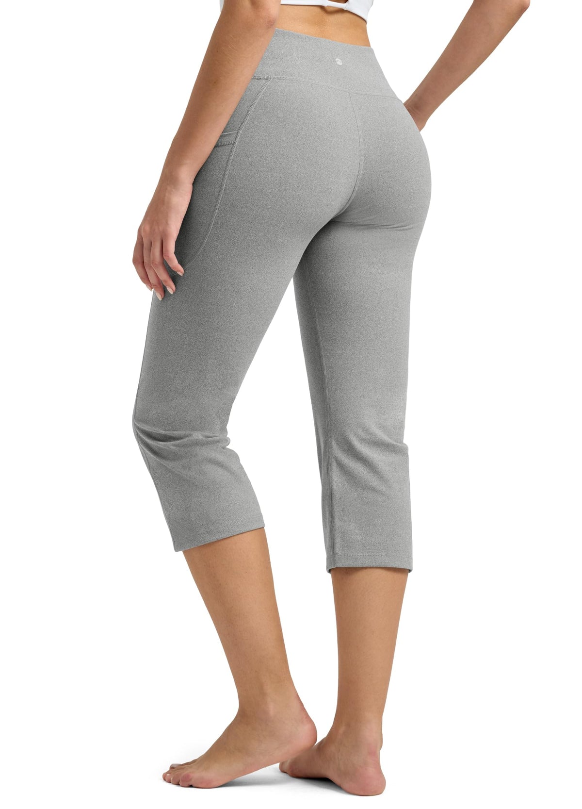 Willit Women's Yoga Capris Pants High-Waist Leggings Crop - Style 56