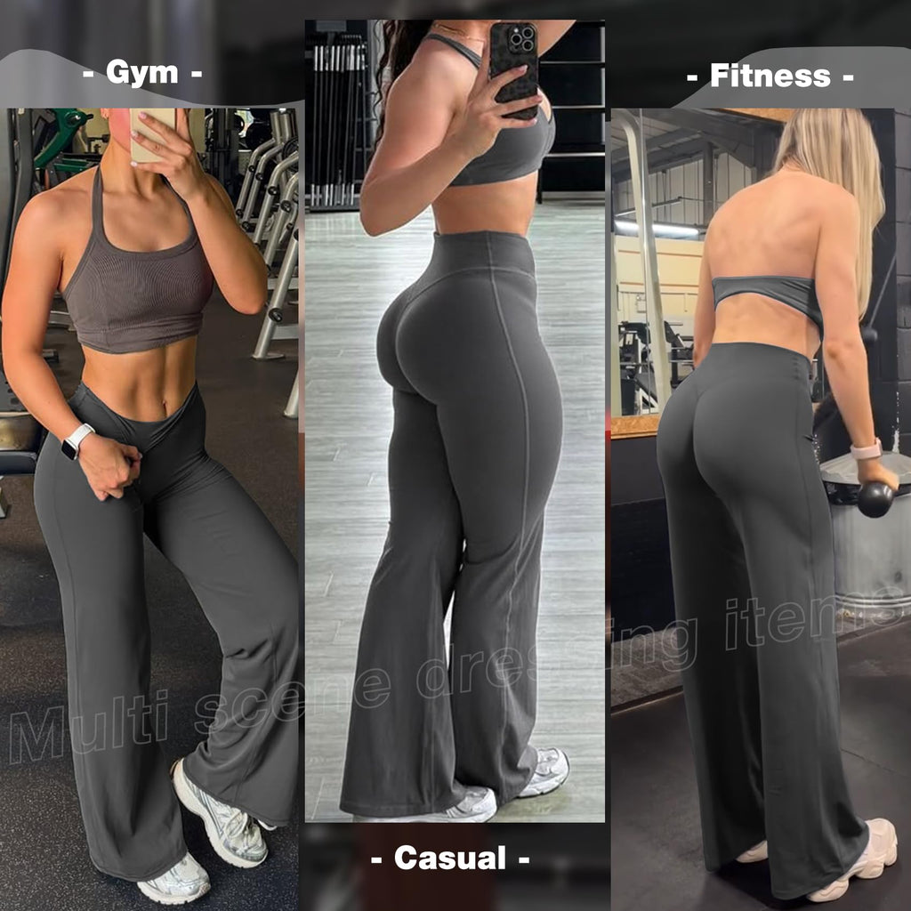 Jgs1996 Wide-Leg Yoga Pants Bottoms Straight-Leggings For - Style 52